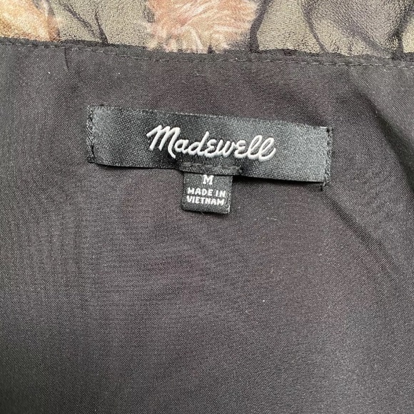 MADEWELL Georgette Ruffle-Wrap Mini Dress in Aster Portrait Size M EUC - Picture 7 of 9